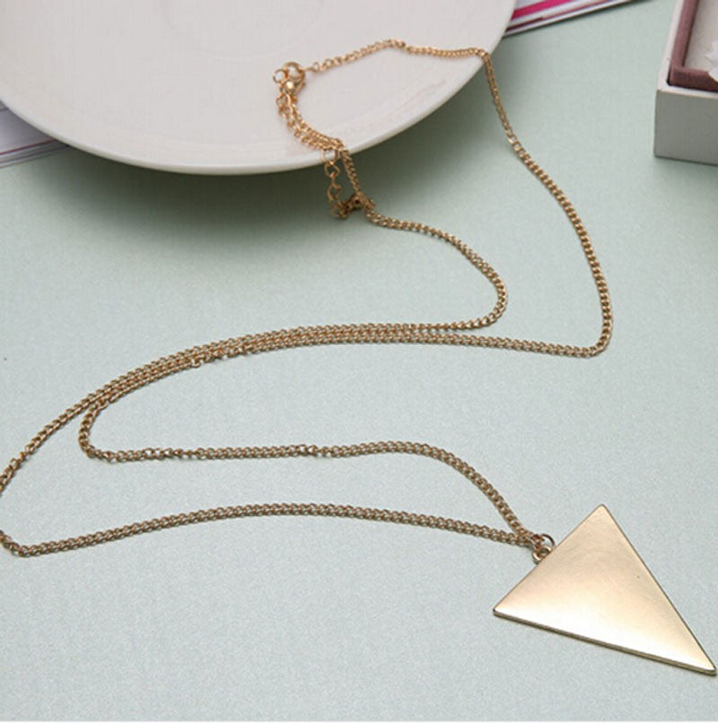 Long on sale triangle necklace