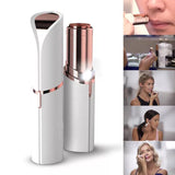 Eyebrow Hair Remover Trimmer, Instant and Painless - White/Rose Gold