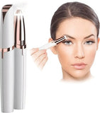 Eyebrow Hair Remover Trimmer, Instant and Painless - White/Rose Gold