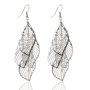 Tassel Leaf Drop Earrings Online Shopping Store