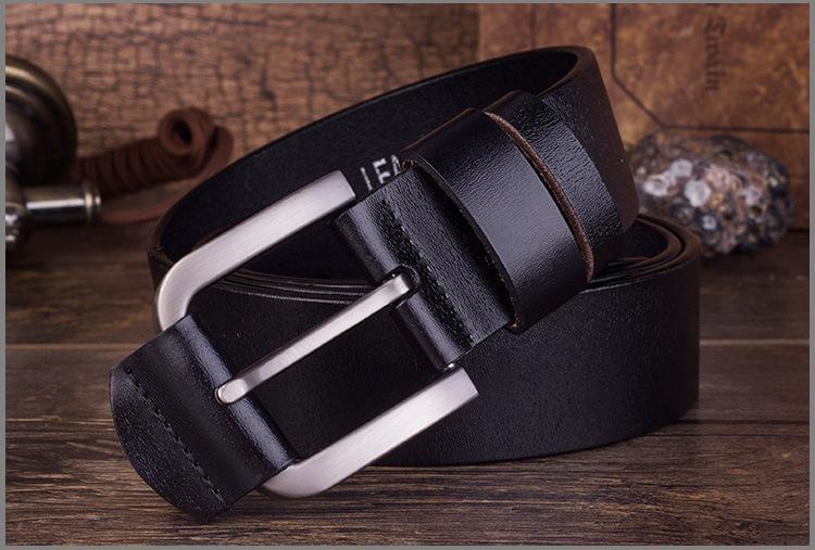 Cow Leather Black Belts ZK004 Online Shopping Store