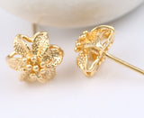 Flower Style 18K Gold Earring Online Shopping Store