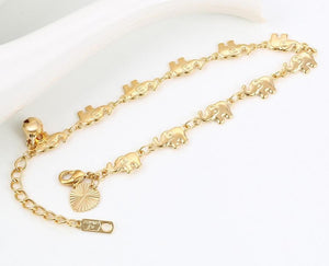 18K Gold Elephant Bracelet Online Shopping Store