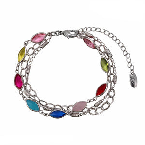 Rhodium Color Elegant Bracelet Online Shopping Store