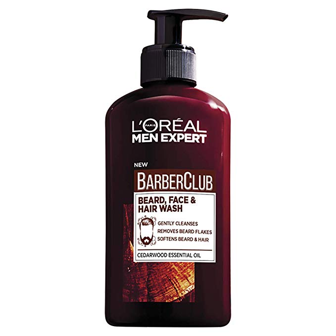 L'Oreal Men Expert Barber Club 3-In-1 Beard, Hair & Face Wash, 200 ml Online Shopping Store
