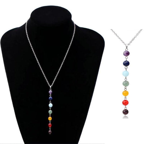 7 Gem Stone Beads Pendant Online Shopping Store