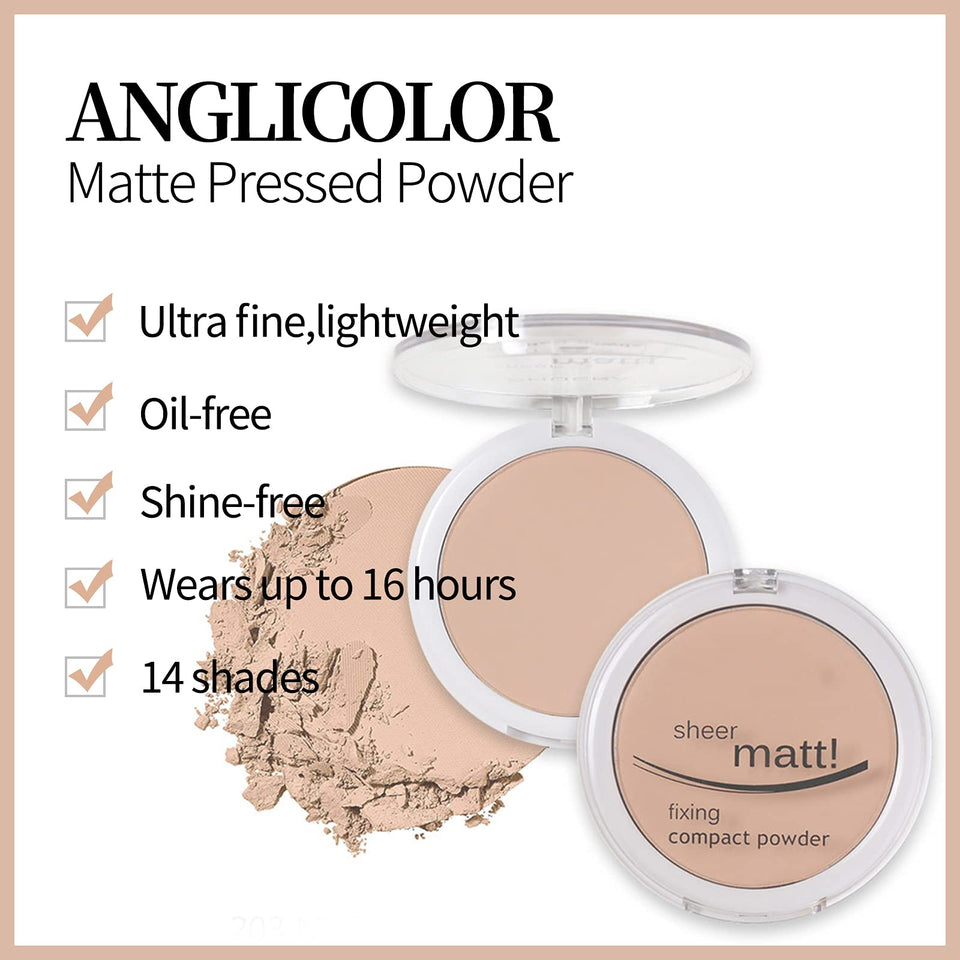 PHOERA Compact Powder Makeup Pressed Powder Matte Finish