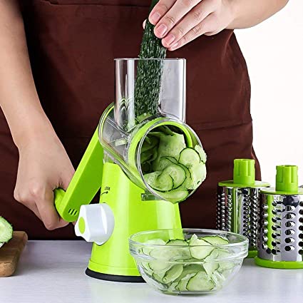 Home Basics 3-In-1 Handheld Vegetable Spiralizer Slicer