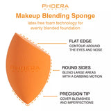 PHOERA Makeup Sponge Latex-free and Vegan Makeup Blender for Liquid Foundation & Powder Application