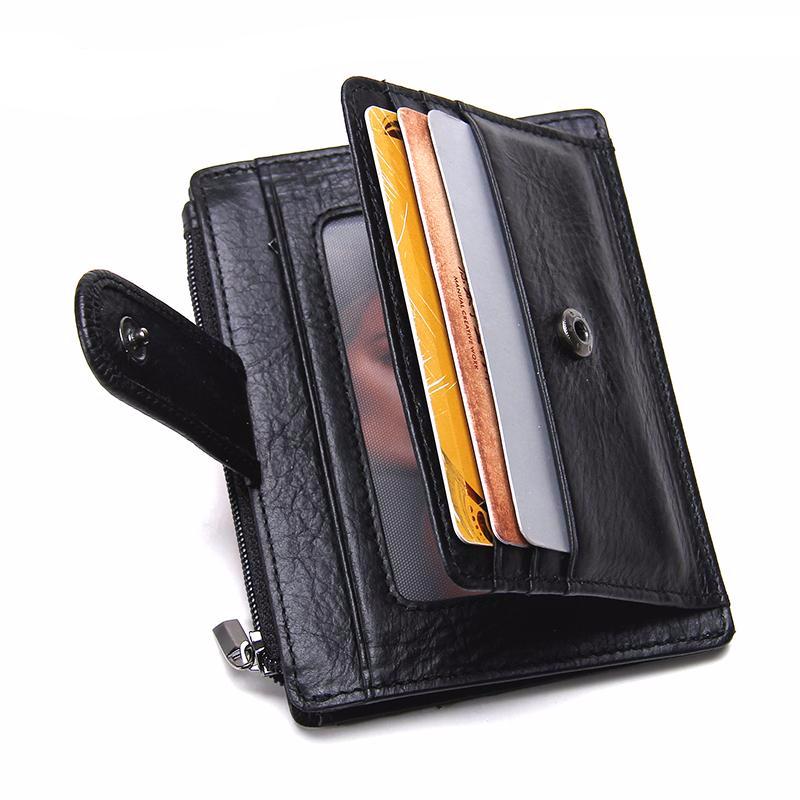 Thin Genuine Leather Men Wallet Online Shopping Store