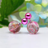 Double Pearls Pattern Rose Earrings Online Shopping Store