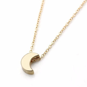 Crescent Moon Chain Pendant Necklace Online Shopping Store