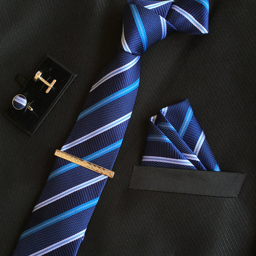 Neck Tie Set Dark Blue Online Shopping Store