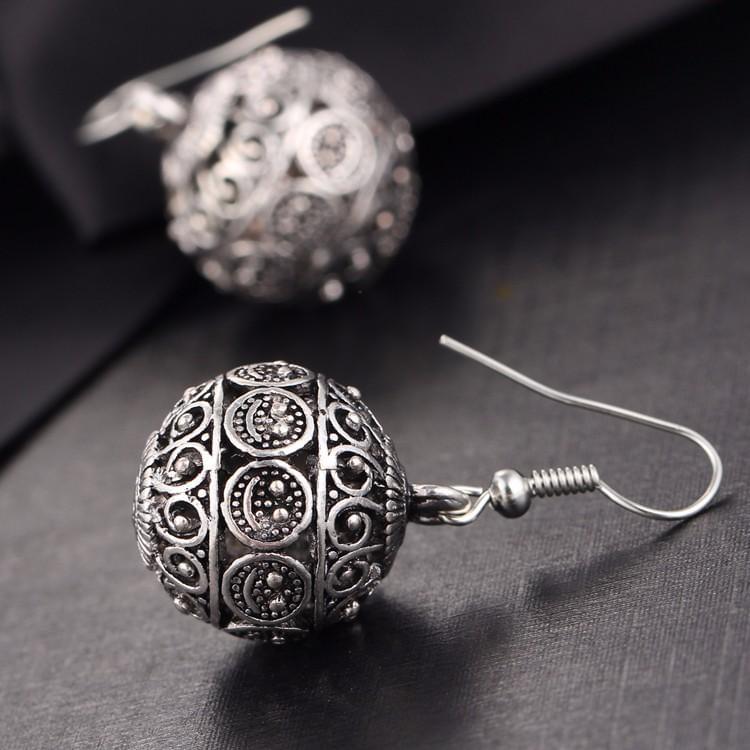 Ball Drop Tibetan Punk Earrings Online Shopping Store