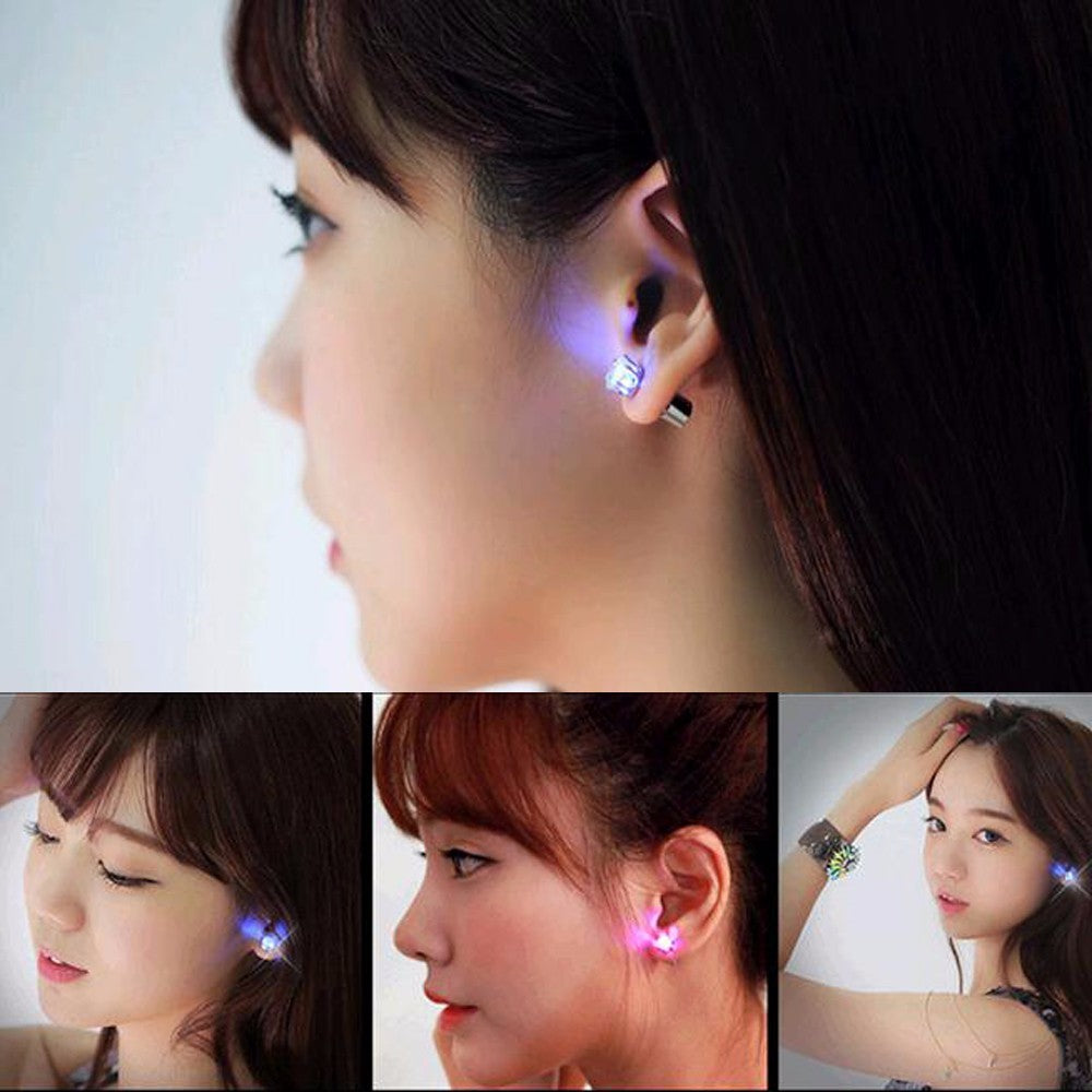 LED Earrings Light Up Bling Ear Studs Online Shopping Store