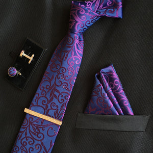 Neck Tie Set Purple Online Shopping Store