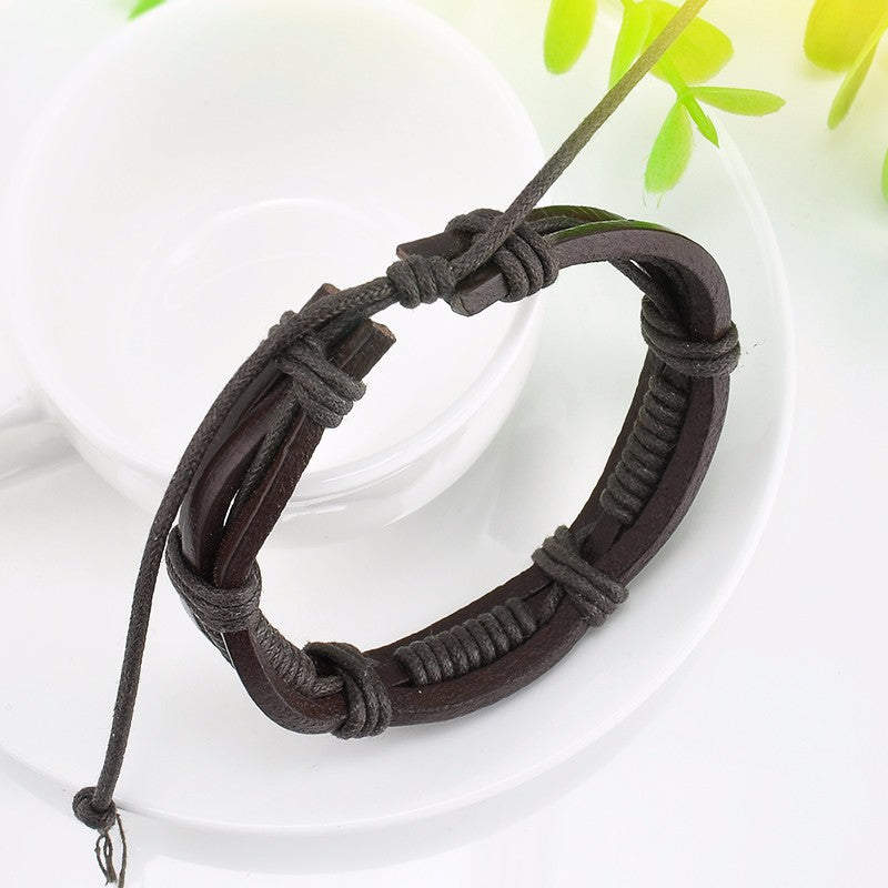 Multi layer Wrap Brown Bracelet Online Shopping Store