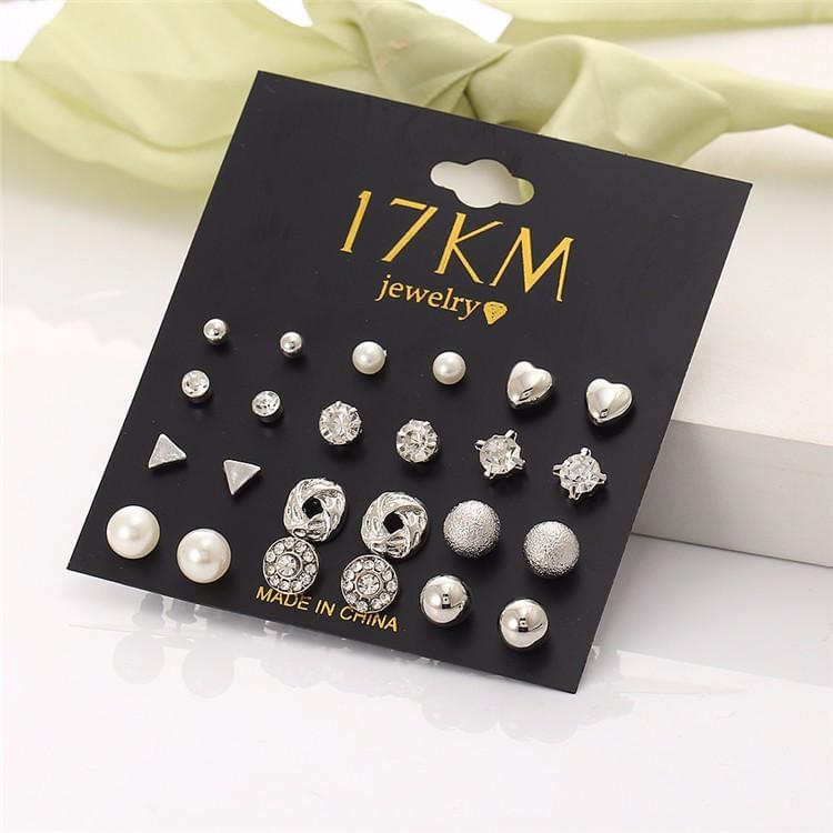 12 pair/set Trendy Style Earrings Online Shopping Store