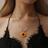 Sunflower Necklace Online Shopping Store