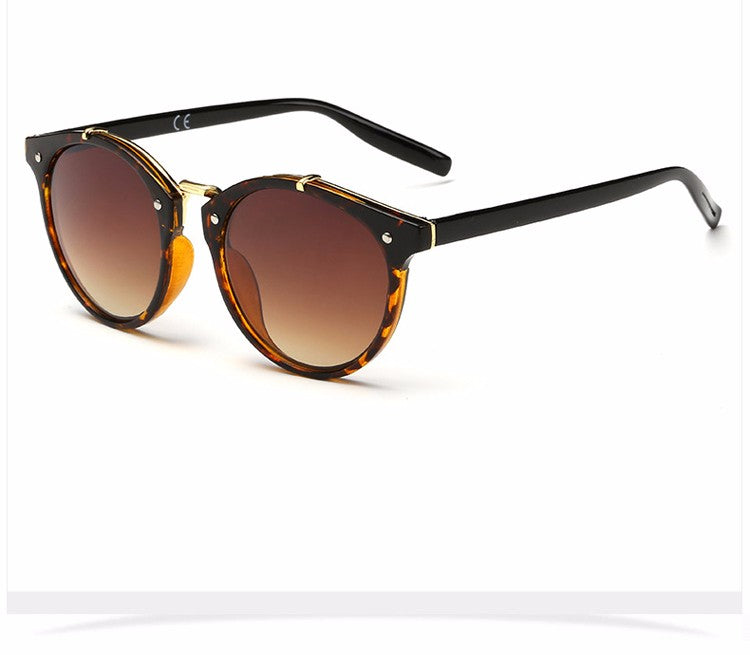 Ralferty Vintage Ladies Gradient Brown Leopard Sunglasses Online Shopping Store