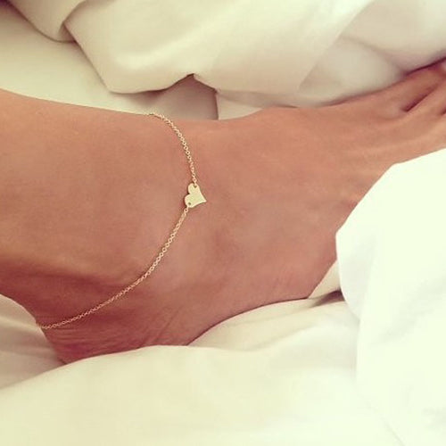 Heart Chain Anklet Online Shopping Store