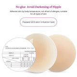 Round Shape Breasts Pasties 3.2 Inches Women Matt Finish Hypoallergenic Silicone Nipple Covers With Box Packaging