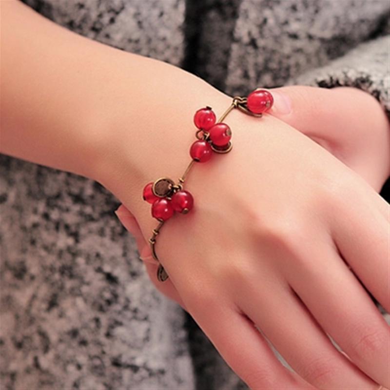 Spanish Cherry Bracelet | Upcycled Gold plated Bracelet – REFASH