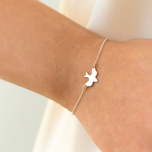 Tiny Peace Dove Bracelet Online Shopping Store