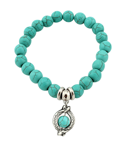 Bohemian Turquoise Blue Beads Bracelet Online Shopping Store